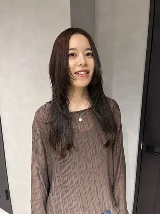 ロング ブリーチ/縮毛矯正 ❤️‍🔥シンノスケのヘアスタイル