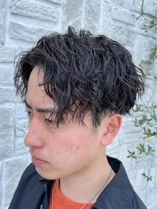 パーマ メンズ アタ ムのヘアスタイル