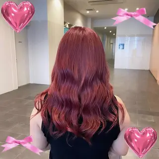 セミロング カラー 梅田美容室/ ウルフカットのヘアスタイル