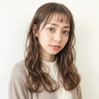 セミロング 田村和範/似合わせ カラー/髪質改善のヘアスタイル