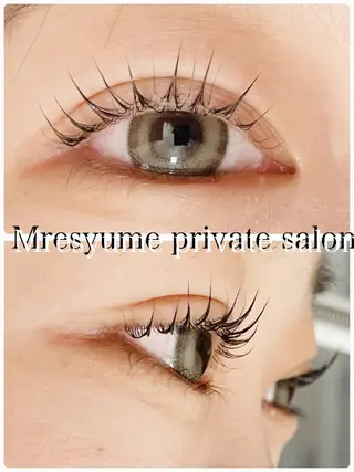 マツエク・マツパ Mresyume MAYUのマツエク・マツパデザイン