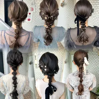ヘアアレンジ 大人可愛いヘアメイク 💋🧚‍♀️しずかのヘアスタイル