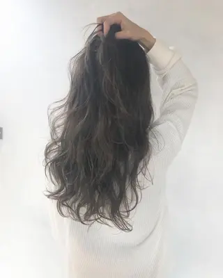 ロング カラーと髪質改善 のミライのヘアスタイル