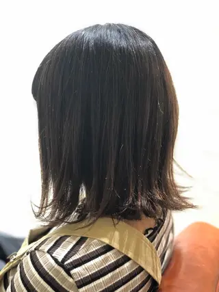 ミディアム カラー 菊池 幹のヘアスタイル