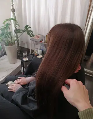 ロング カラー D/i |Y/no. 〈夜スパ17時〜〉のヘアスタイル