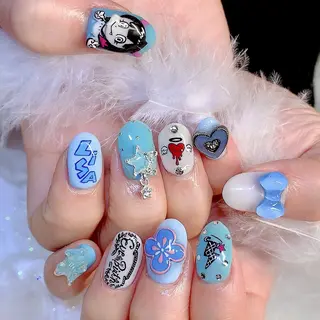 ネイル 3Dアートネイル💗 都築レナのネイルデザイン
