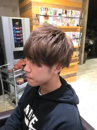ショート カラー パーマ ヘアアレンジ メンズ キッズ ネイル マツエク・マツパ EnBlesS西宮 マンツーマン神道有基のヘアスタイル
