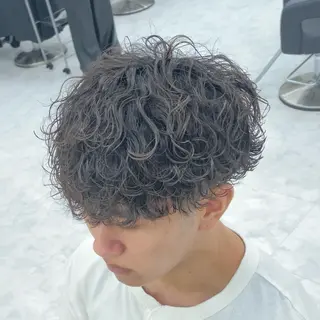 ショート パーマ メンズ メンズ特化 水口湧太のヘアスタイル