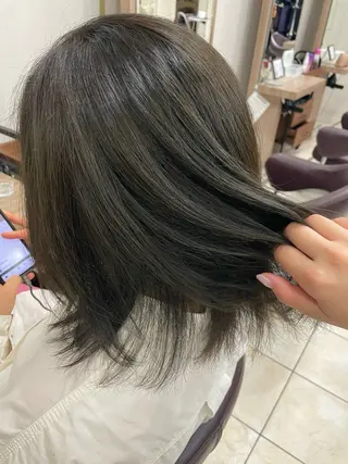 ミディアム カラー メンズ 🐾 Ash日暮里 ひろと🐾のヘアスタイル