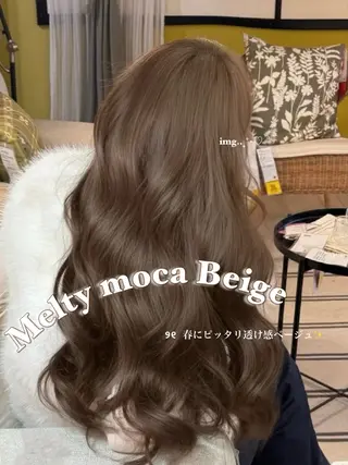 ロング カラー 韓国っぽ×透け感🪽 Fumi 🤍のヘアスタイル