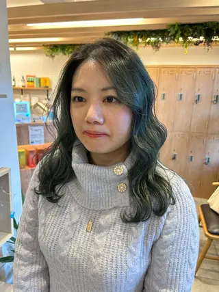 セミロング 🪽ナチュラルヘア* 大下唯奈🪽🫧のヘアスタイル
