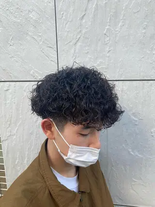 ミディアム カラー パーマ ヘアアレンジ メンズ キッズ ネイル マツエク・マツパ アイブロウ 🔥漢髪特化メンズ マネージャーYUKIのヘアスタイル