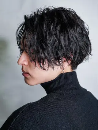 ミディアム 蛯原 興輝のヘアスタイル