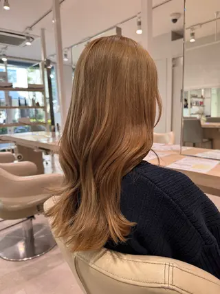 ロング 韓国レイヤー×透明感 カラー/山崎一輝のヘアスタイル