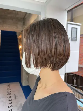 ショート カラー パーマ 滝沢 嵩大のヘアスタイル