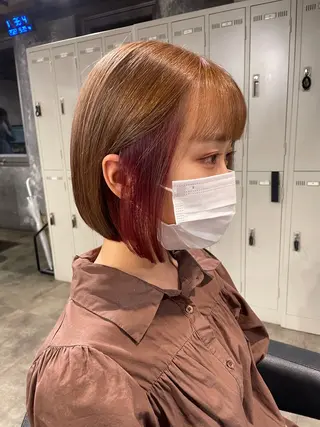 カラー 透明感ベージュ🤎 ナチュラルレイヤーのヘアスタイル