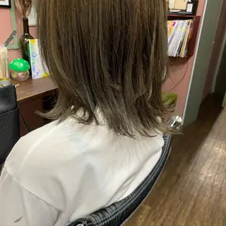 ミディアム カラー chouette/ 根本優希のヘアスタイル