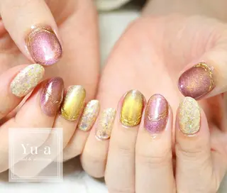 ネイル yu-a  スカルプ ネイルのネイルデザイン