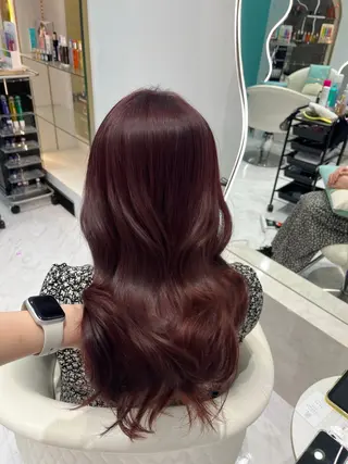 ロング カラー 𝑹𝒊𝒉𝒐🎀 名駅/大人韓国ヘアのヘアスタイル