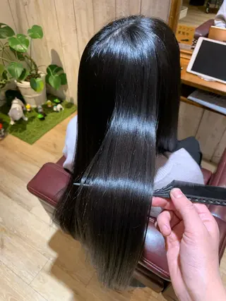 セミロング パーマ 髪質改善/美髪のプ口 中島みきのヘアスタイル