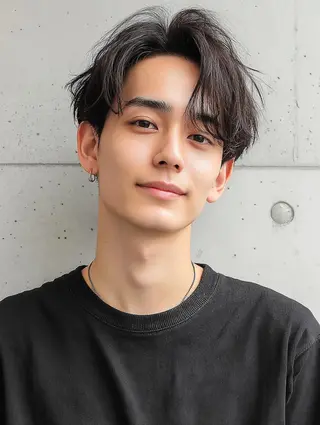 ミディアム パーマ メンズ メンズ特化⚡️三村 彰吾⚡️カットパーマのヘアスタイル