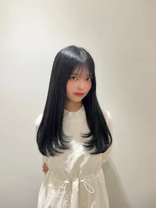 ロング カラー 韓国風ヘア さらのヘアスタイル