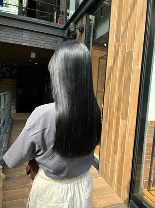 ロング カラー すぐ巻ける縮毛矯正 🍀勝倉　麗のヘアスタイル