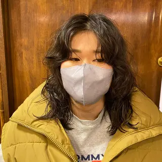 セミロング パーマ Yuki☺︎パーマ レイヤーカットのヘアスタイル