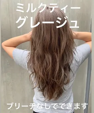 セミロング カラー パーマ 大人かわいい💍🤍 ボブ/ショートボブのヘアスタイル