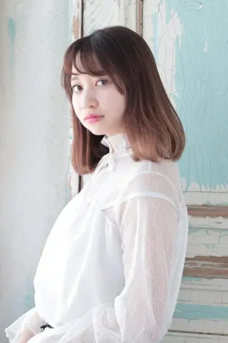 セミロング ボブ/レイヤー/ nanamiのヘアスタイル