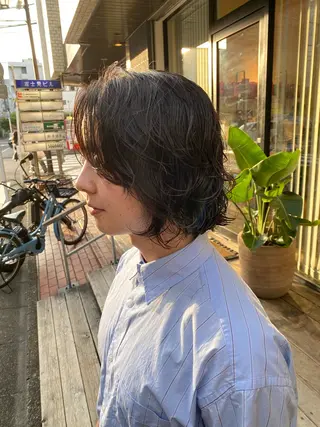 ミディアム パーマ ナチュラルヘア🫧 ナナミのヘアスタイル