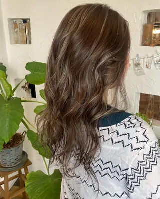セミロング カラー パーマ ヘアアレンジ メンズ キッズ 豊橋美容院 ソンリエのヘアスタイル
