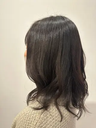 セミロング カラー 多田 彩香のヘアスタイル