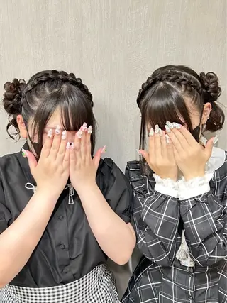 セミロング ヘアアレンジ ヘアセット専門店 Rのヘアスタイル