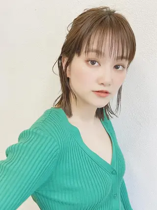 ミディアム shiori ❤︎ /透明感カラーのヘアスタイル