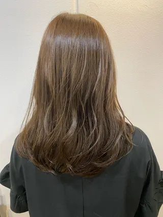 ミディアム 髪質改善/森ノ宮/ 美容室/店長杉山慶尚のヘアスタイル