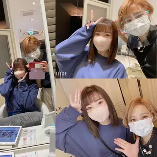 ショート カラー メンズ キッズ ✂︎ショート、ボブ、 レイヤー🩵YUMIのヘアスタイル