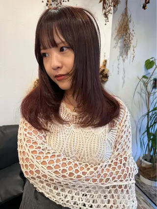 セミロング カラー m ā l o.🌷 サカモトマイコのヘアスタイル