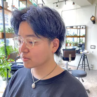 ショート カラー ヘアアレンジ メンズ 【ダメージレス施術】 【透明感】北村 拓也のヘアスタイル