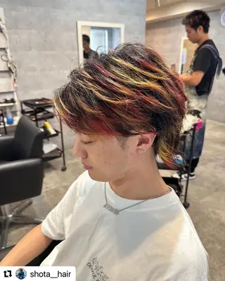 ミディアム カラー メンズ 🩷Eny terrace🩷のヘアスタイル