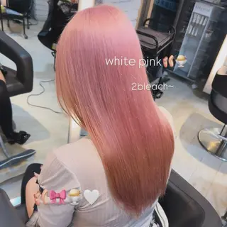 ロング カラー りん🌷︎名古屋 ブリーチカラーのヘアスタイル