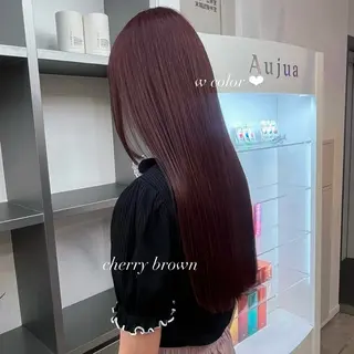 セミロング カラー 🍒暖色✖️レイヤー ／Haruna🍒のヘアスタイル