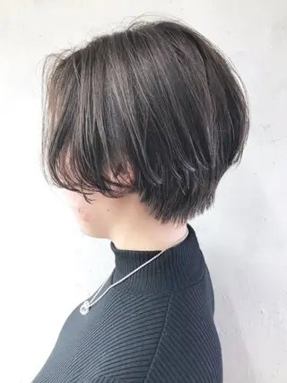 ショート カラー パーマ ヘアアレンジ ITbyALBUM 中野店のヘアスタイル