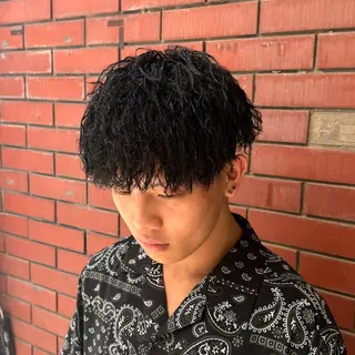 ショート メンズ 柏メンズカットパーマ NO.1タイチのヘアスタイル