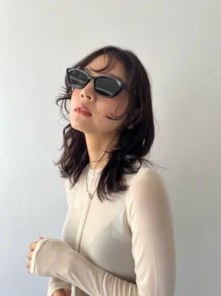 ミディアム tokute Takahashiのヘアスタイル