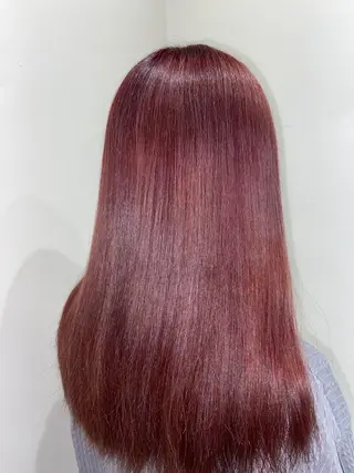 ロング カラー ワタナベ リリコのヘアスタイル