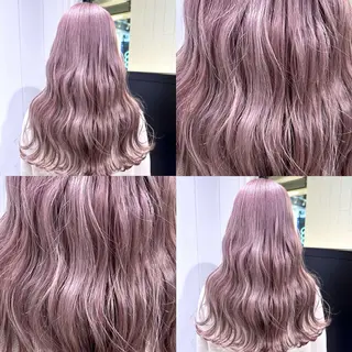 ロング カラー ヘアアレンジ 🧸ブリーチ特化/前 髪/しょうじりか🎀のヘアスタイル