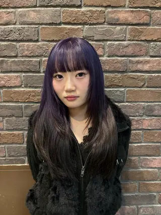 ロング カラー ヘアアレンジ 💕ハイトーン/ダメ ージ特化/MAO💕のヘアスタイル