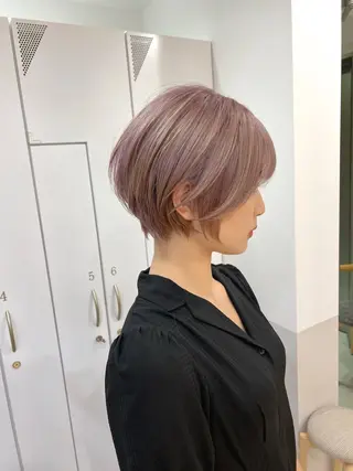カラー ボブカット/ 尾崎龍聖のヘアスタイル