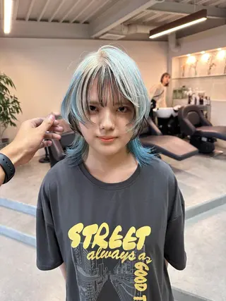 ショート カラー ハイトーン×似合わせ 🌱中川慎之介のヘアスタイル